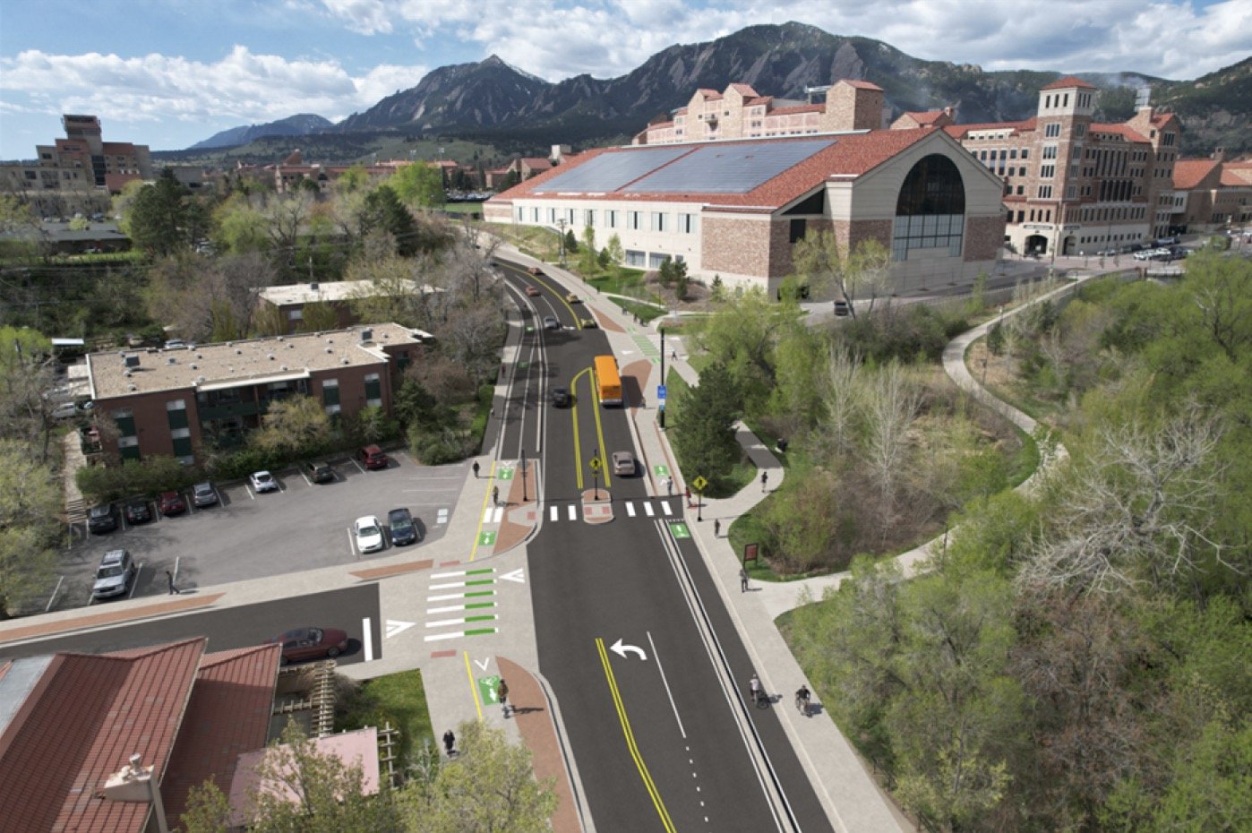 Improved pedestrian crossing at Taft Drive