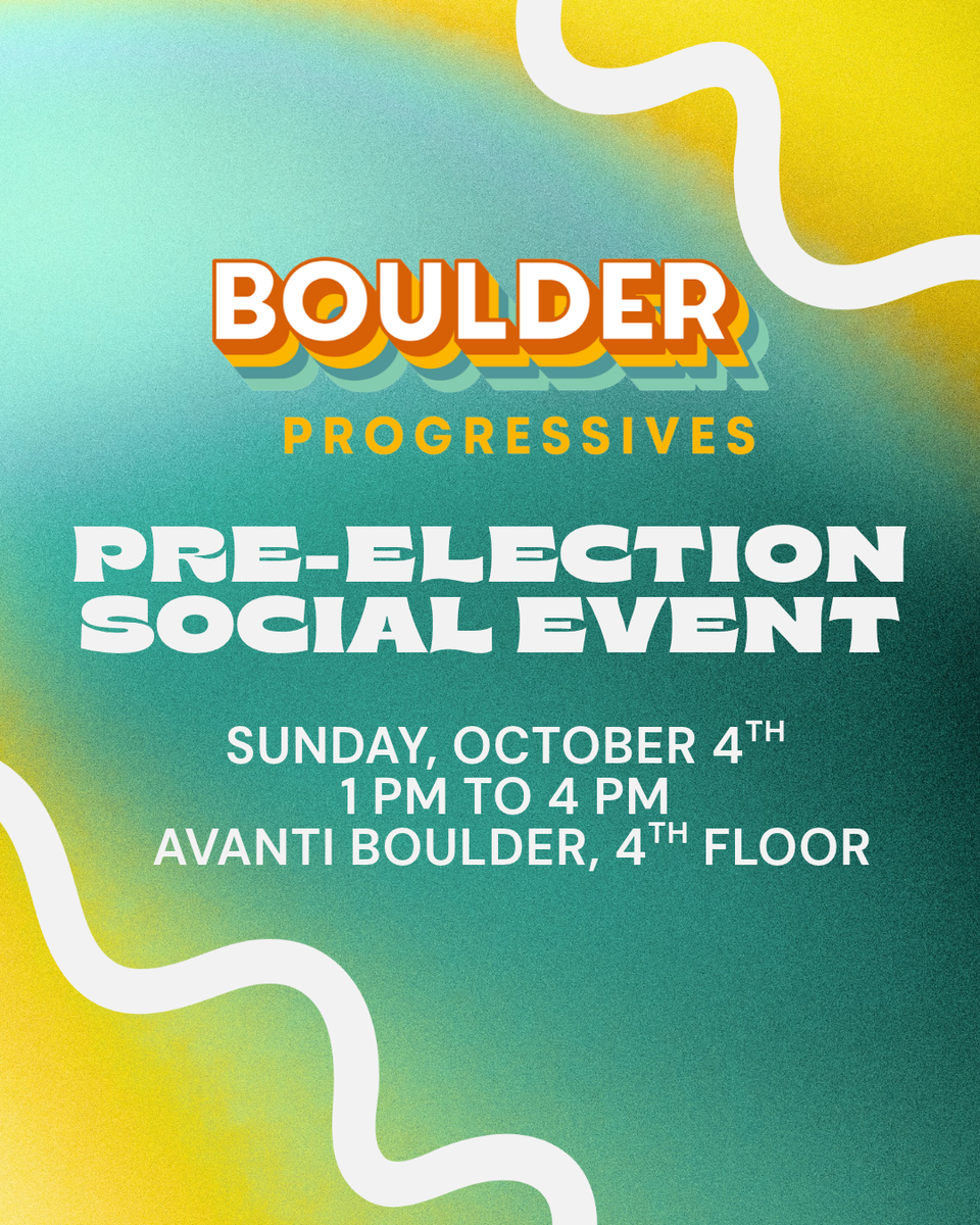 Join the Boulder Progressives Pre-Election Social