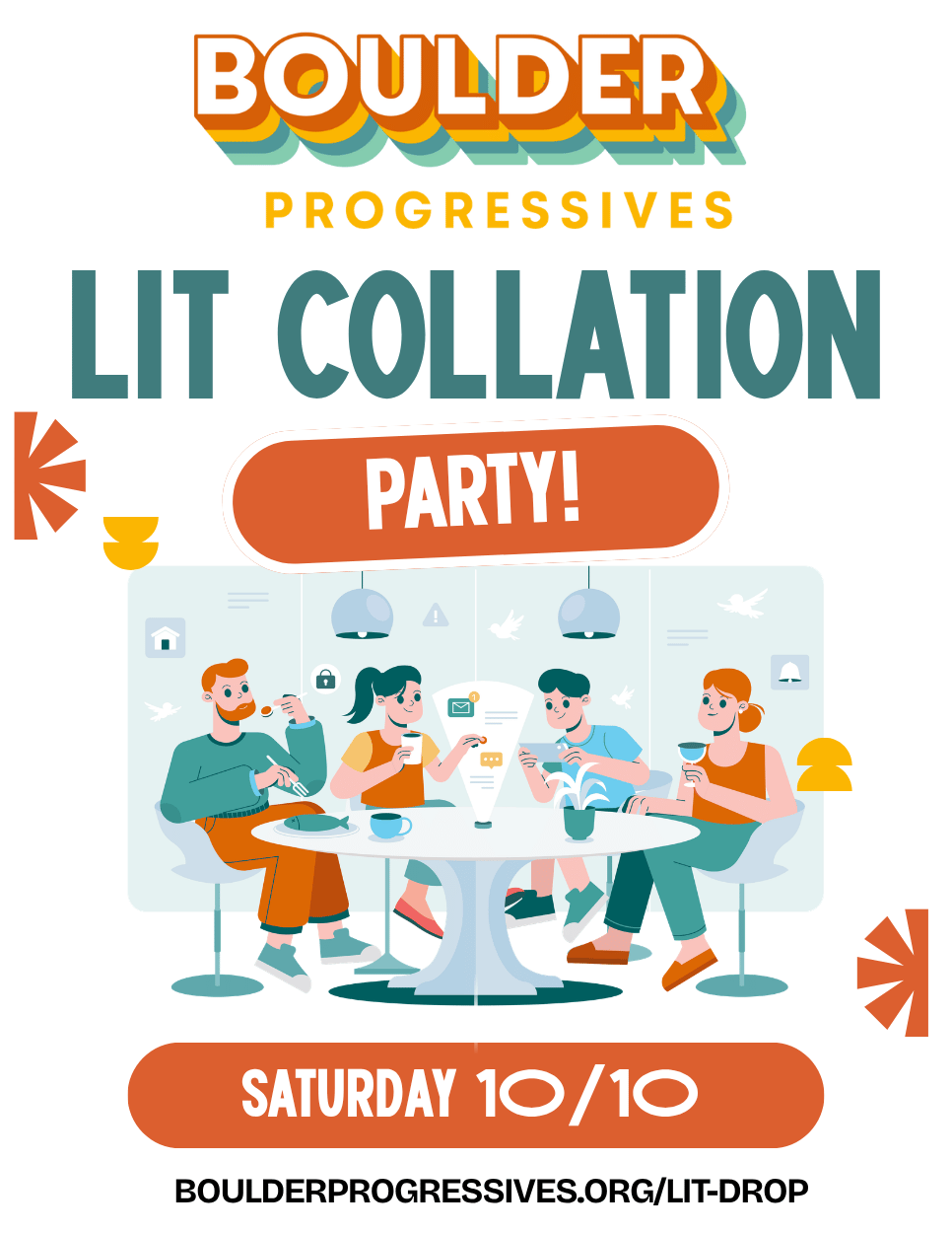 Participate in our all-volunteer Lit Drop!